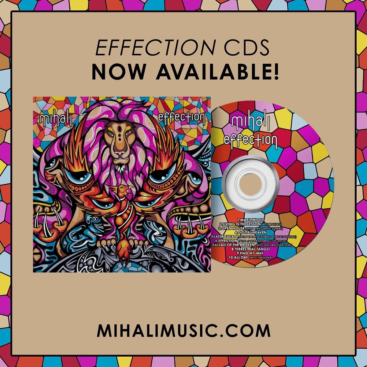 Effection' CDs are now available online 💜 💚 Merch link in bio