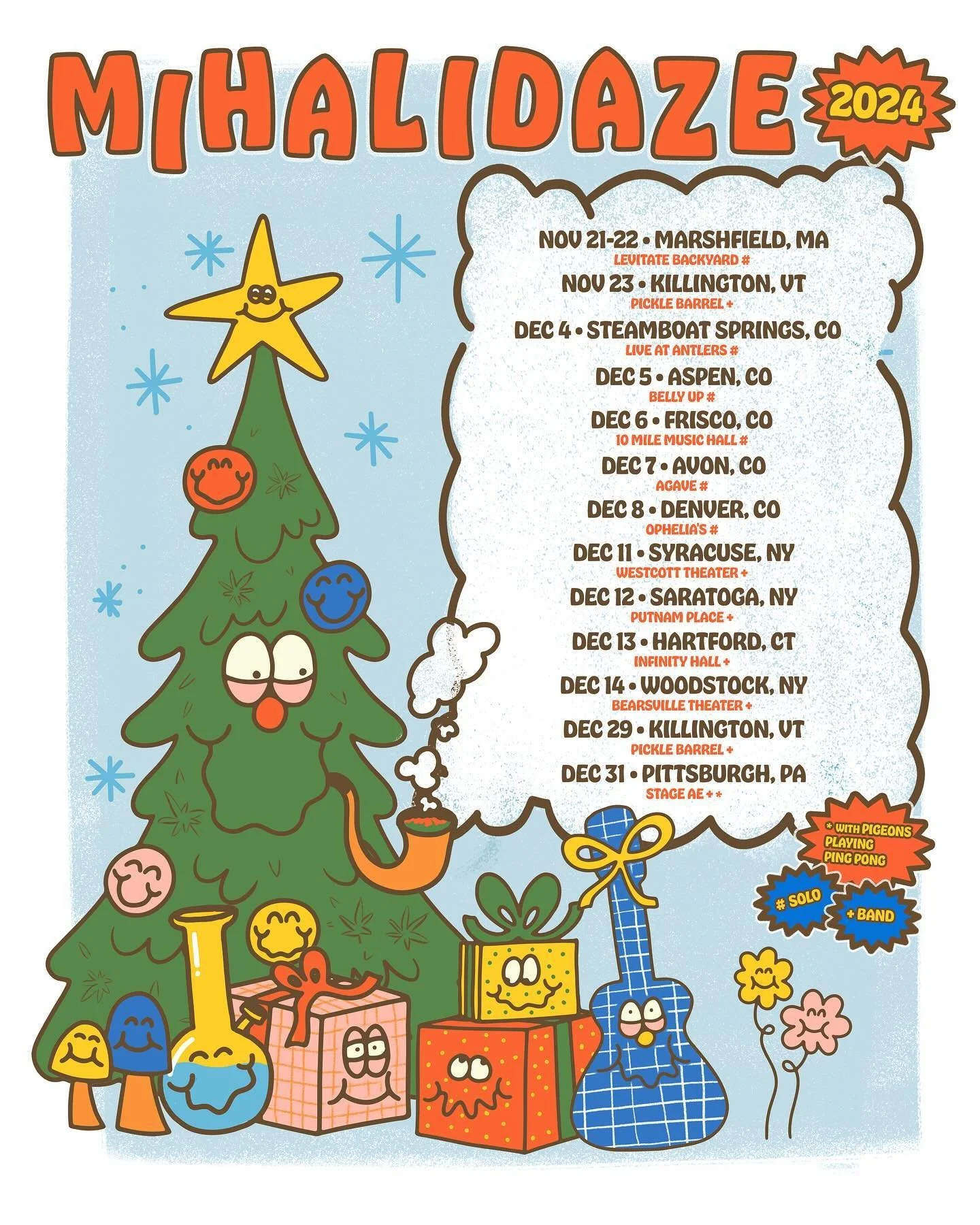 I&rsquo;m really excited to be adding 5 shows in Colorado to this year&rsquo;s MIHALIDAZE celebrations! 🎄🎁 I&rsquo;ll be playing a special intimate set in Steamboat at Live At Antlers, plus solo shows in Aspen, Frisco, Avon and Denver 👇 ticket inf