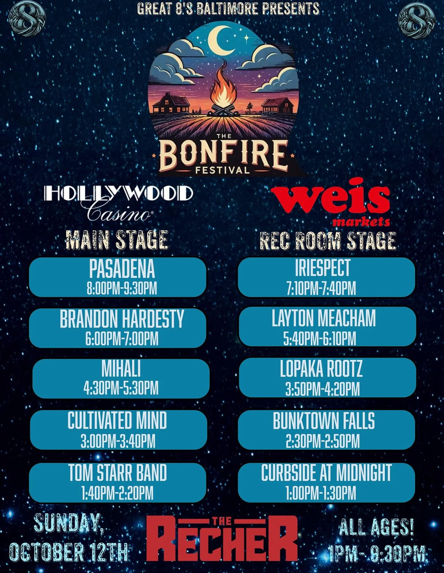 This Sunday, I’ll be heading to Bonfire Fest in Maryland for a solo set on the Main Stage at 4:30pm ET🔥 Tix at thebonfirefestival.com
Note: Due to impending weather, the venue has been changed to the historic (and indoors) Recher Theater. See