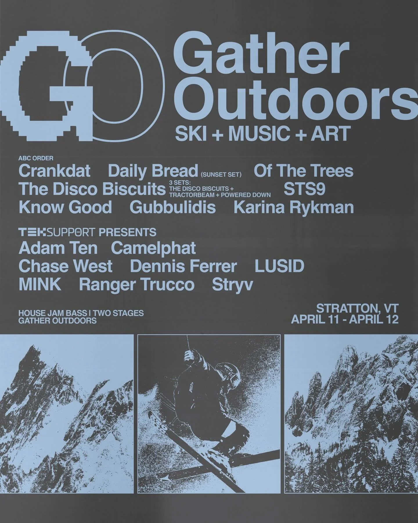 Gubbulidis is headed to Gather Outdoors 2026! Join us and this amazing lineup in Stratton, VT in April ⛷️🏔️ Tickets on sale Tuesday at 10am ET, but sign up for the pre-sale at gatheroutdoors.com! @gather_outdoors