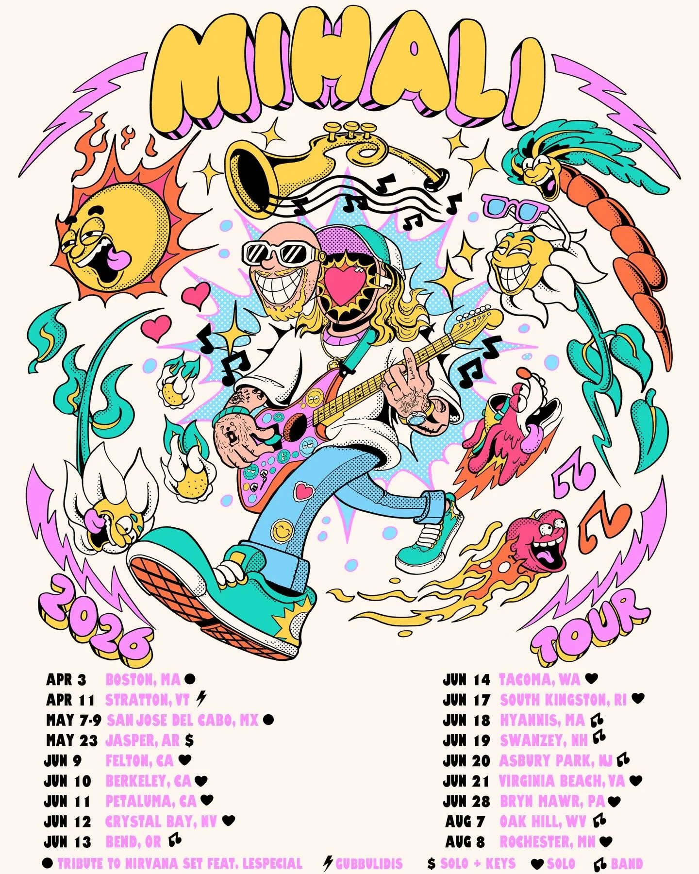 NEW TOUR DATES!! I&rsquo;m super excited to hit the road this Summer across both US coasts, with every kind of show from solo to band and everything in between! Tickets go on sale this Friday, February 27th at 10am local venue time at mihalimusic.com