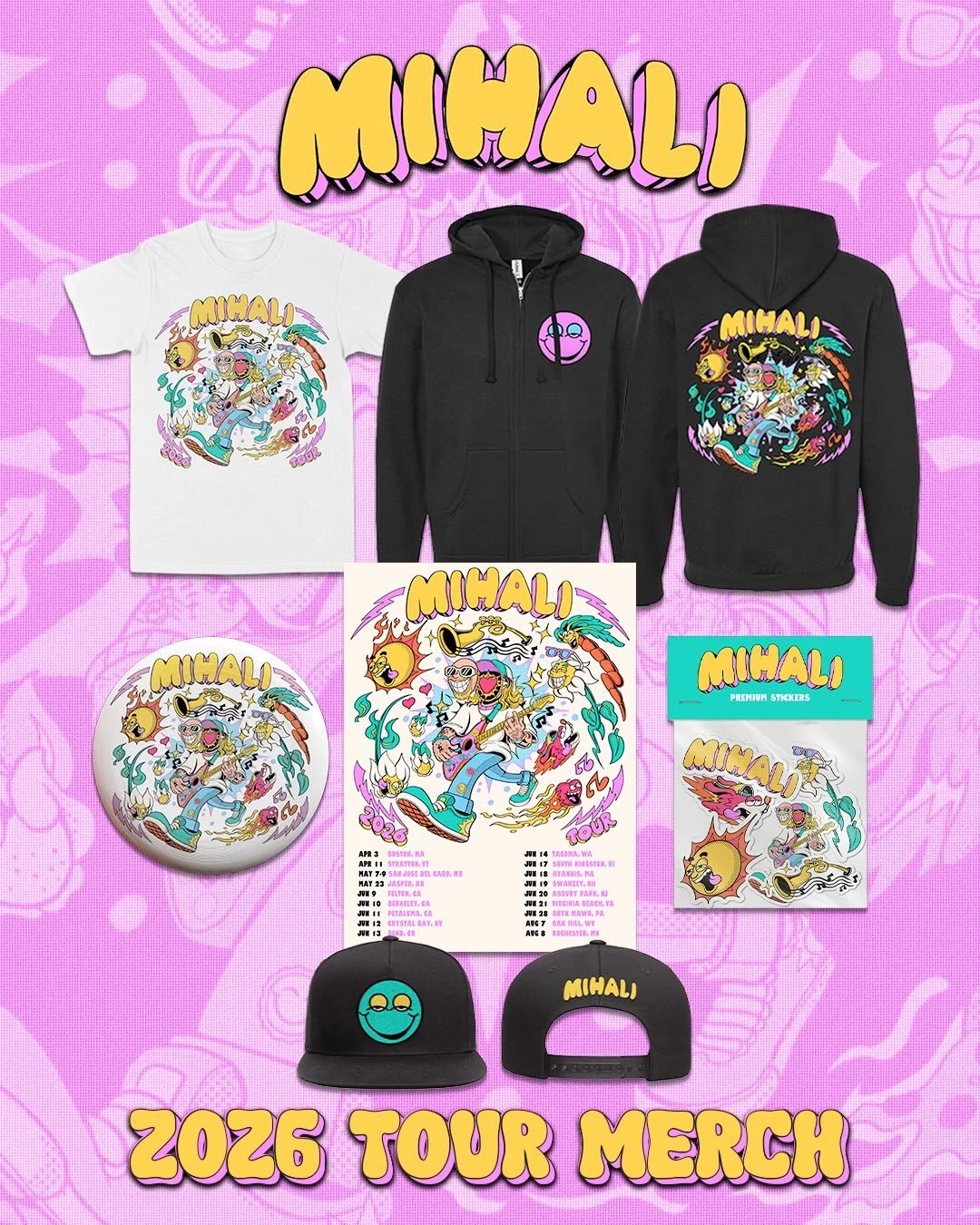 Getting stoked to get back on the road! I&rsquo;m hitting Dawn of Times Fest in Arkansas on Saturday, then zipping across the midwest next week before my West Coast and Northeast runs in June!

Stop by the merch tables for some sick new items featuri