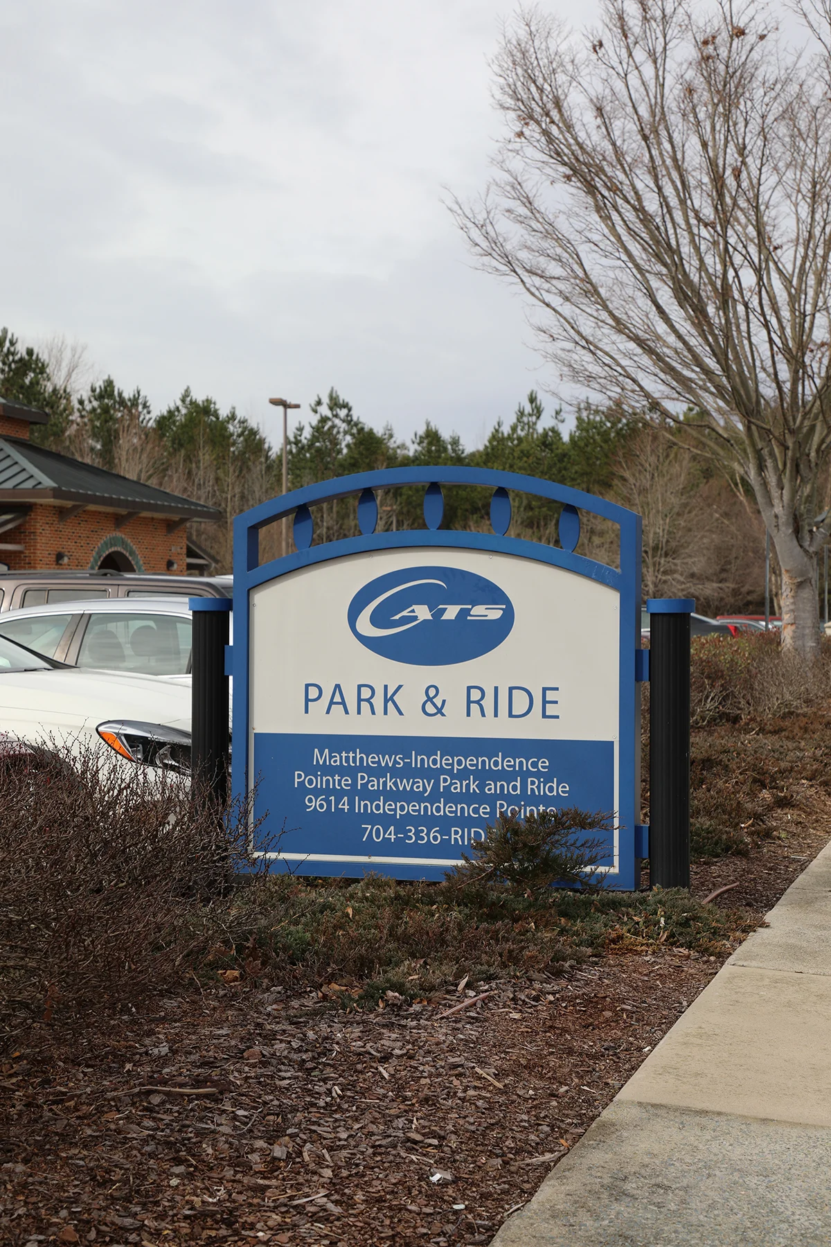 Park and Ride center at Indpendence Pointe Parkway.