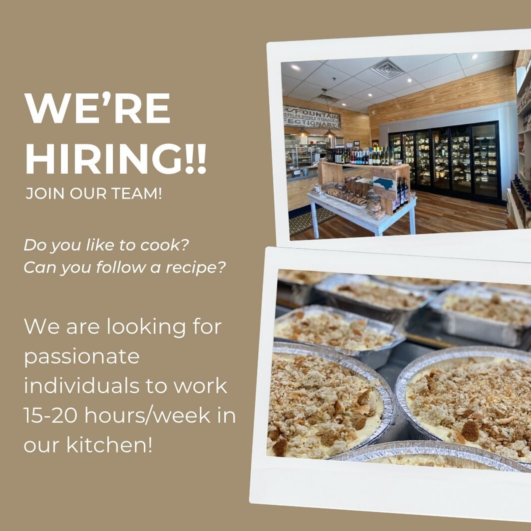 Come join our team in the kitchen! Stop by our Porter&rsquo;s Neck location at 8207 Market St. or email noma8207@hotmail.com to apply!