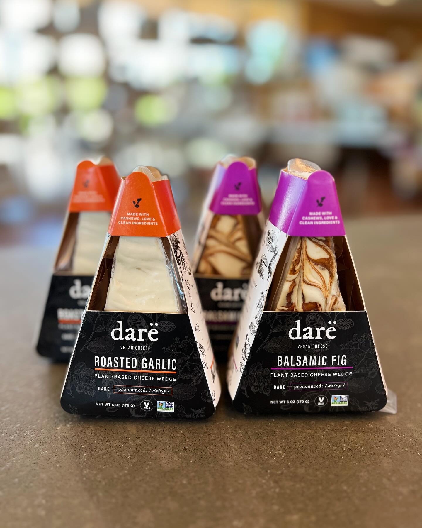 NEW‼️ We have a few products from @darevegancheese blessing us with their AMAZING vegan cheeses! Even if you aren&rsquo;t vegan, this are a must try!! Great additions to our crostini&rsquo;s and crackers 😍