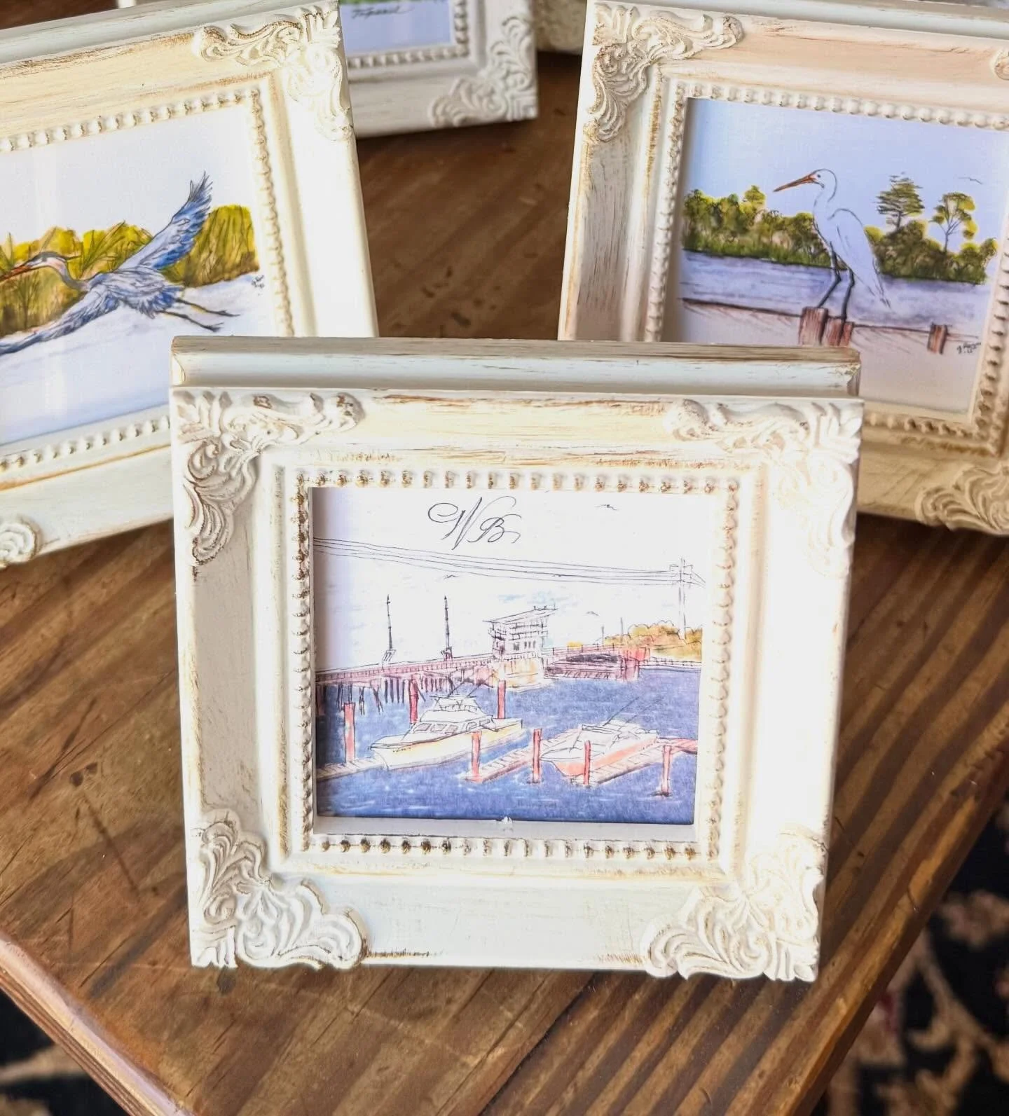 @ginnyrogandesigns is going to be at our Wrightsville location tomorrow (Friday) from 2-5pm! She&rsquo;ll be live painting and can personalize her art for you as well! Come see us!