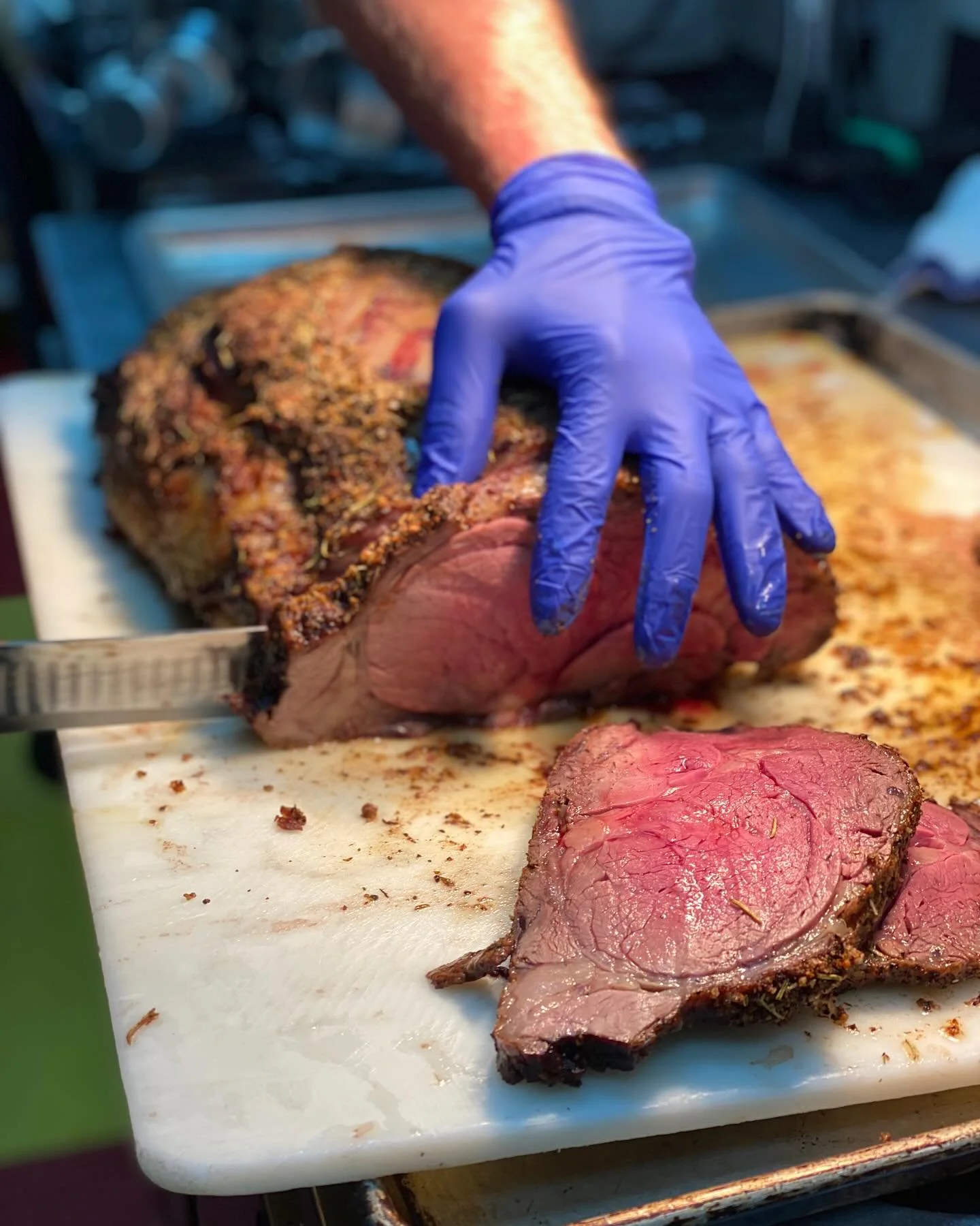 Prime Rib dinner special tonight! 12oz served with a twice baked potato, haricot verts, and a side garden or caesar salad! Call now to place your order for pick up at Porters Neck 910-686-9343