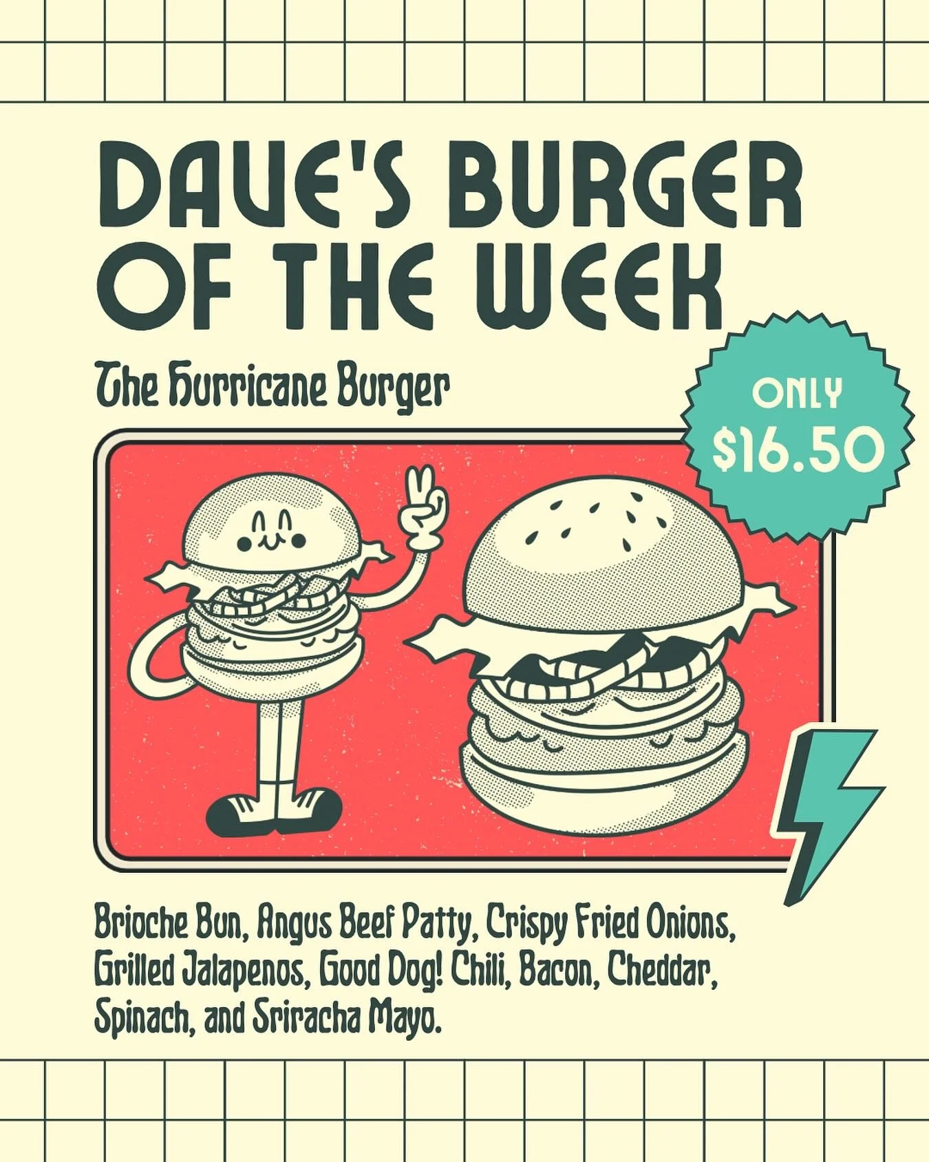 Come see us for lunch in Porters Neck this week to get the Hurricane Burger 🌀🍔 Call 910-686-9343 or visit our website to order www.noma8207.com