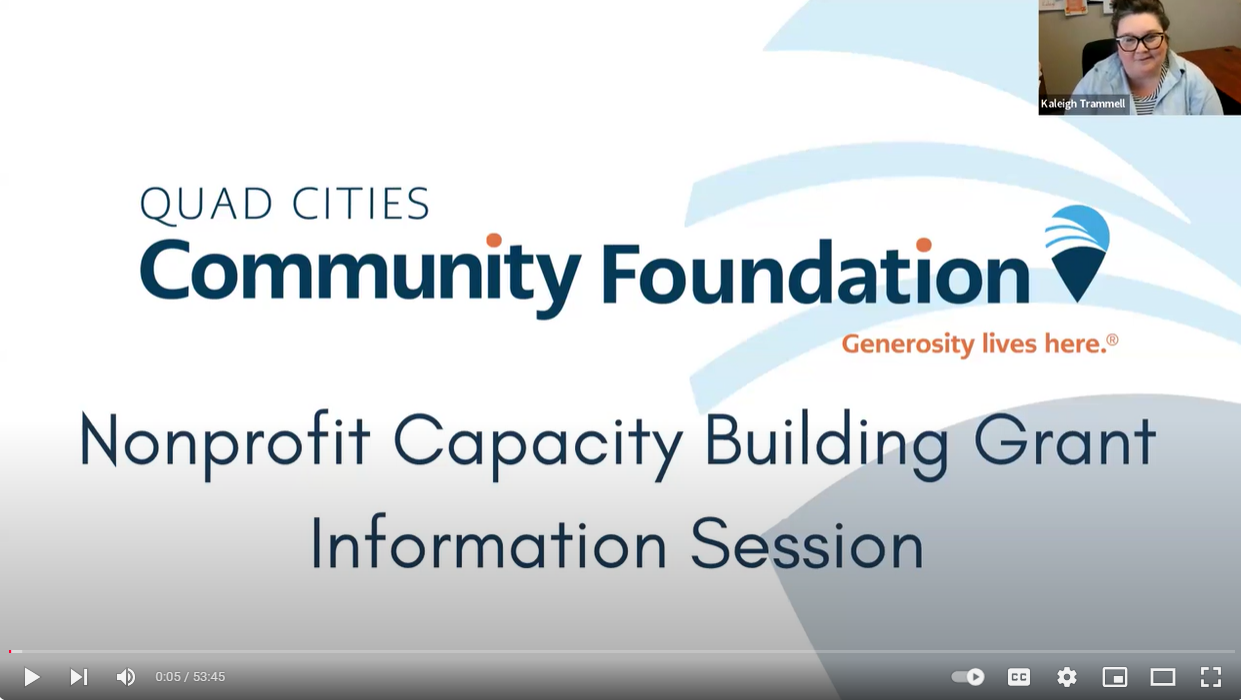 Nonprofit Capacity Building / Quad Cities Community Foundation