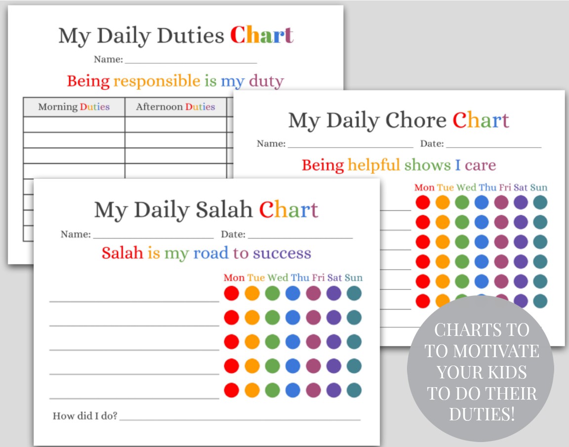 Children S Daily Tasks Chart