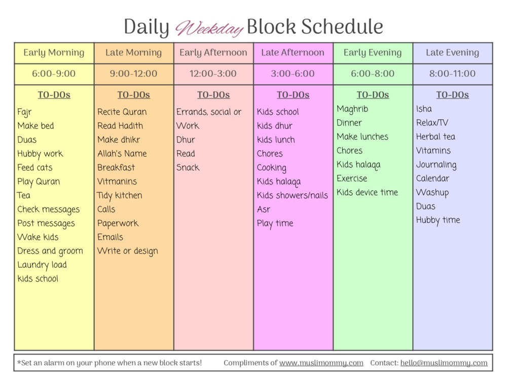 Why I Prefer Block Scheduling To Plan My Days Zakeeya Ali
