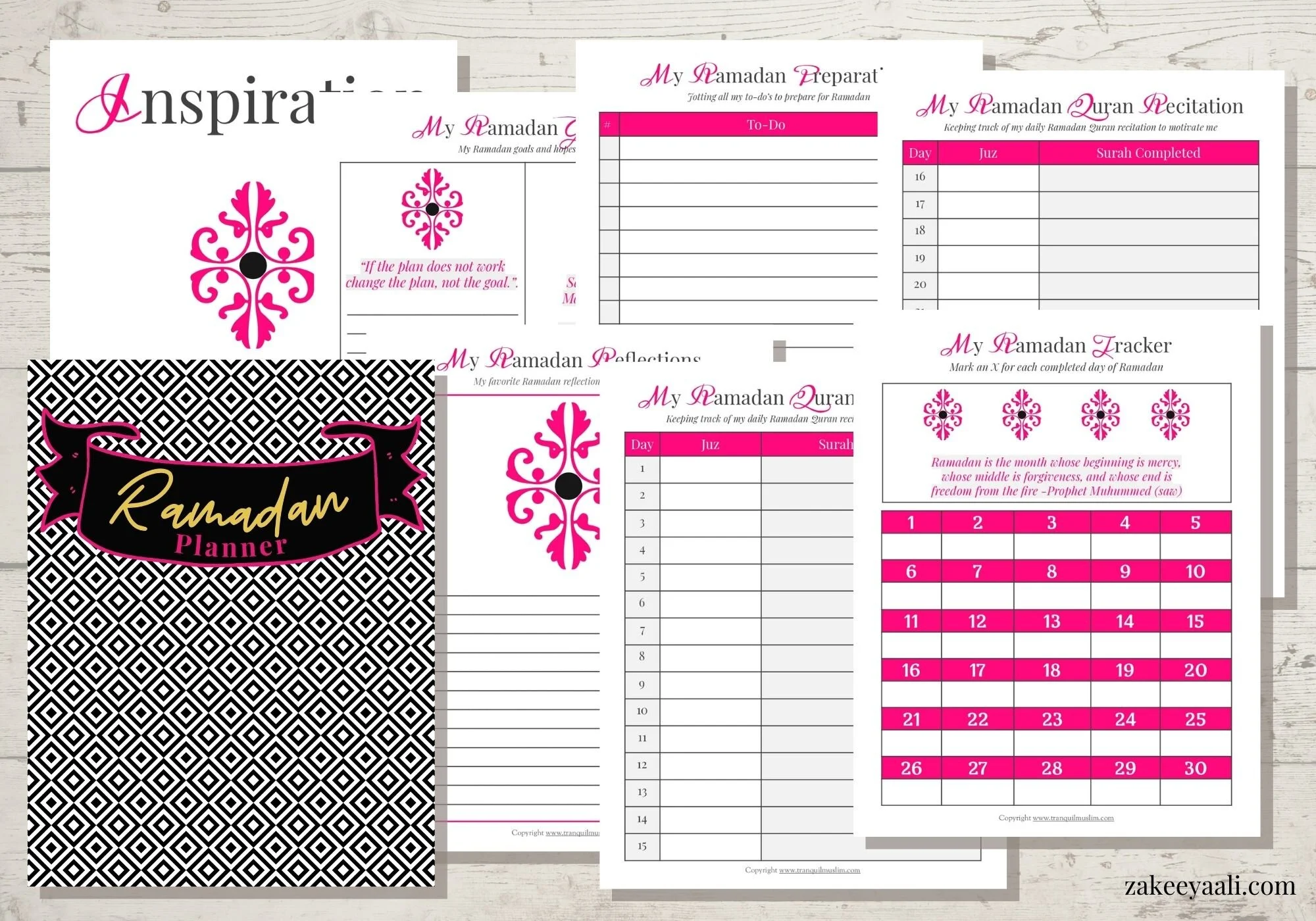 Personal Ramadan Planner Zakeeya Ali