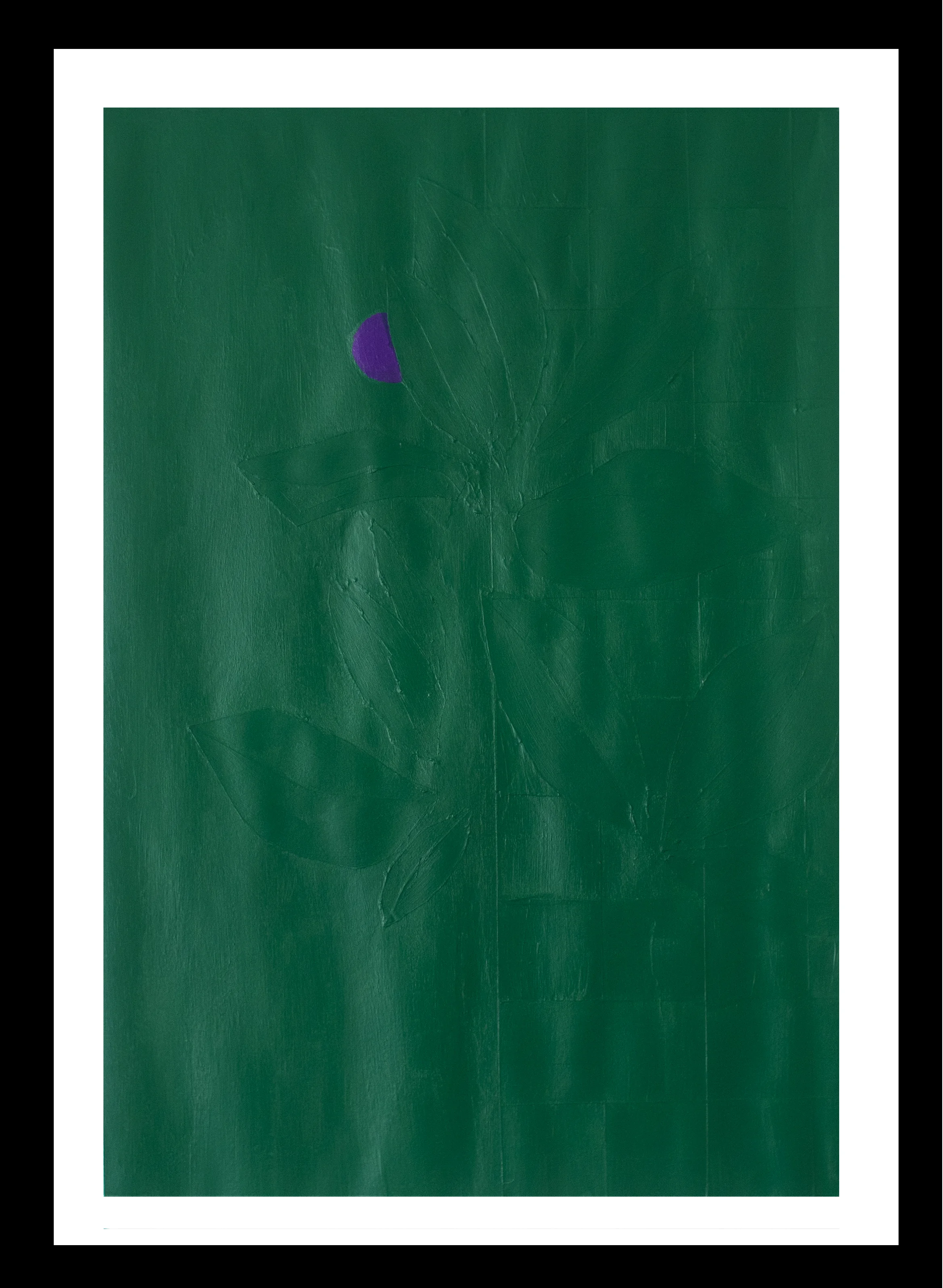Green Plants and Violet Flower No. 4