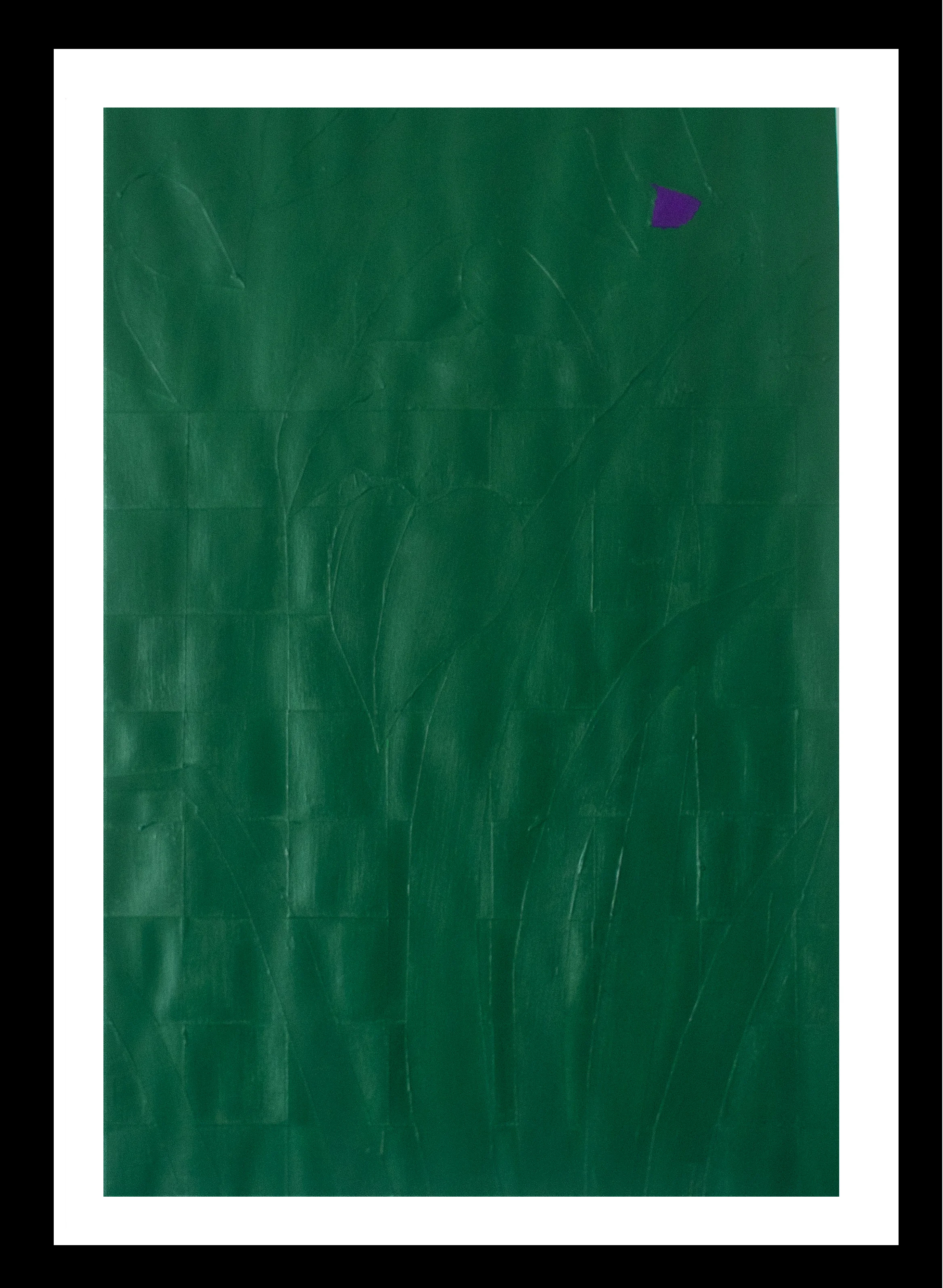 Green Plants and Violet Flower No. 3