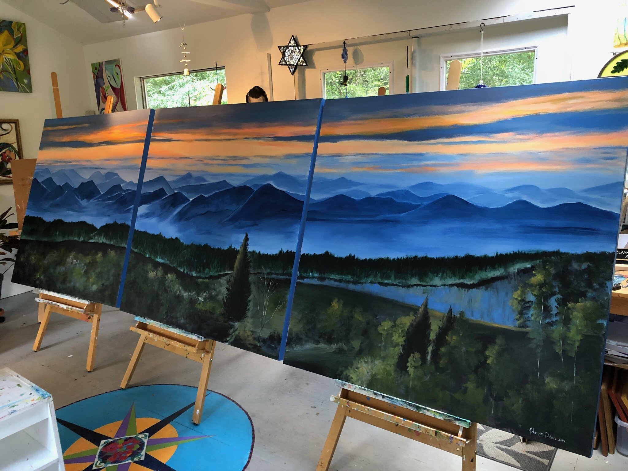 Elayne Inspiration, Blue Ridge Triptych .jpg