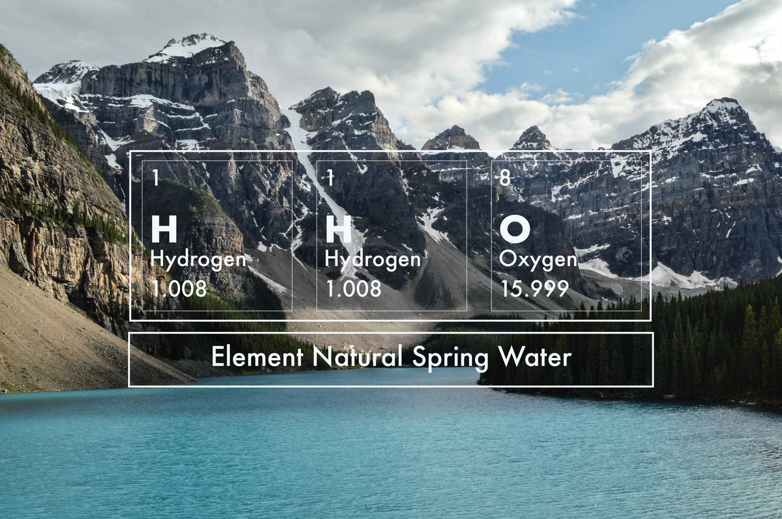 David Irwin Design Did Element Natural Spring Water Branding Presentation And Packaging Treatment