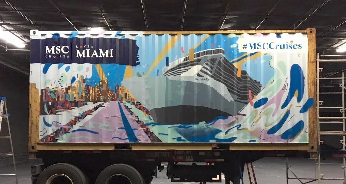 MSC Cruises Container, Side View