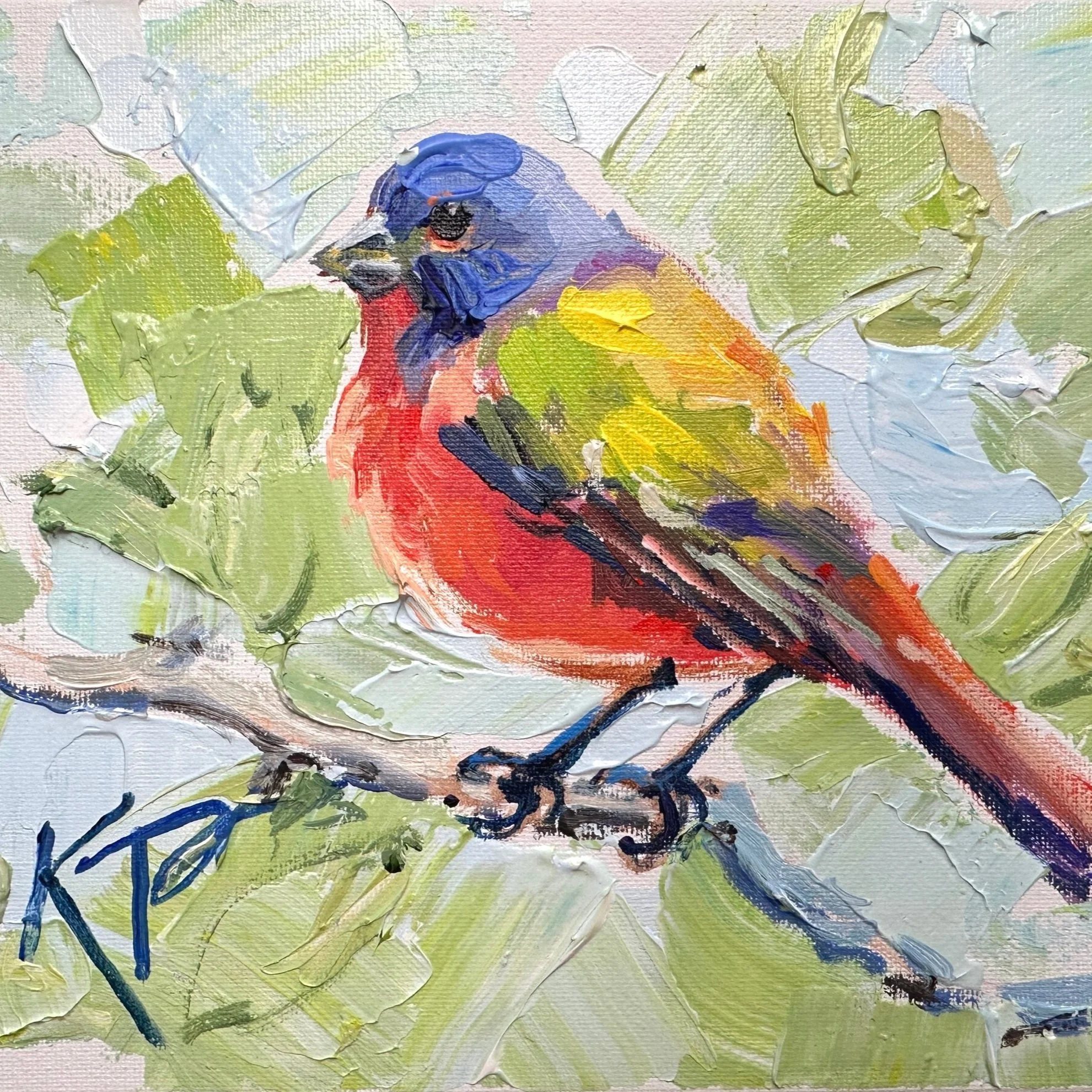 Birds of the Air, Painted Bunting No. 2