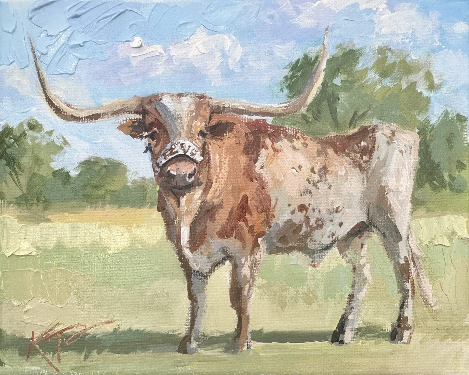 Bevo | Original Texas Longhorn Mascot Painting