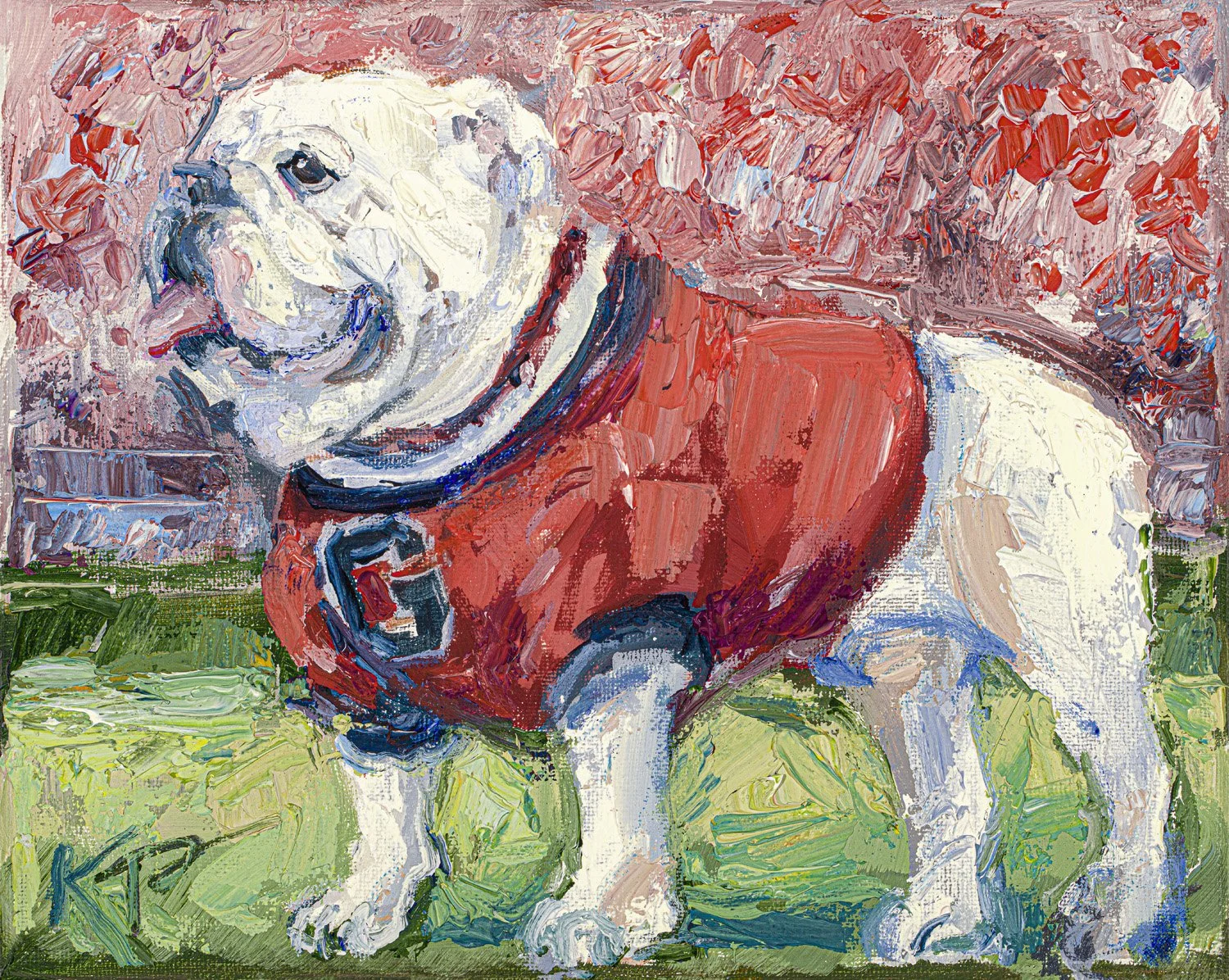 UGA Bulldog (Horizontal), Giclee Print