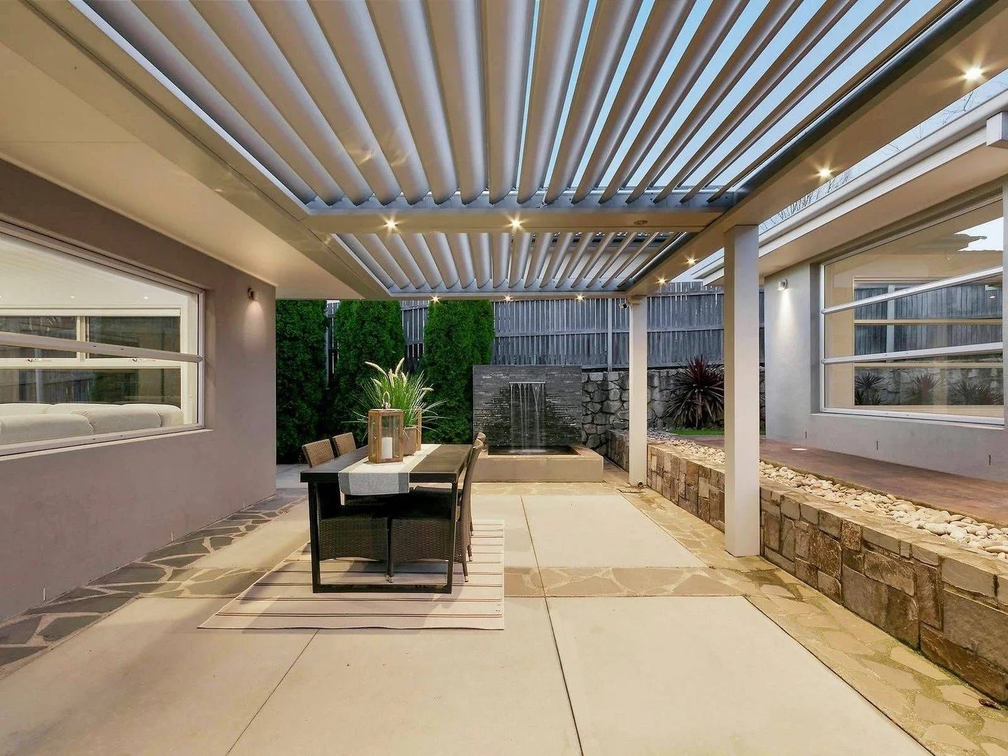 Built for Australia. Thanks to our double-skin aerofoil-shaped louvres made from premium Colorbond&reg; steel, Vergola gives you better insulation, less heat transfer, and a more comfortable outdoor space. 

Get in touch with us today for a free meas