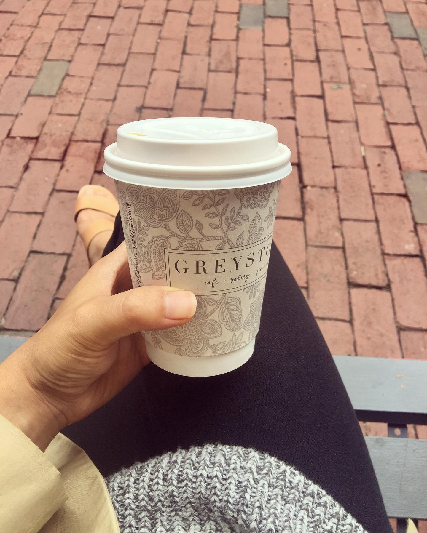 After several days of staying indoors, I got up this morning on a mission to stroll South End to discover where the locals hang out on a weekday morning, if they’re not working from home or at work. It did not take long to discover Greystone Ca