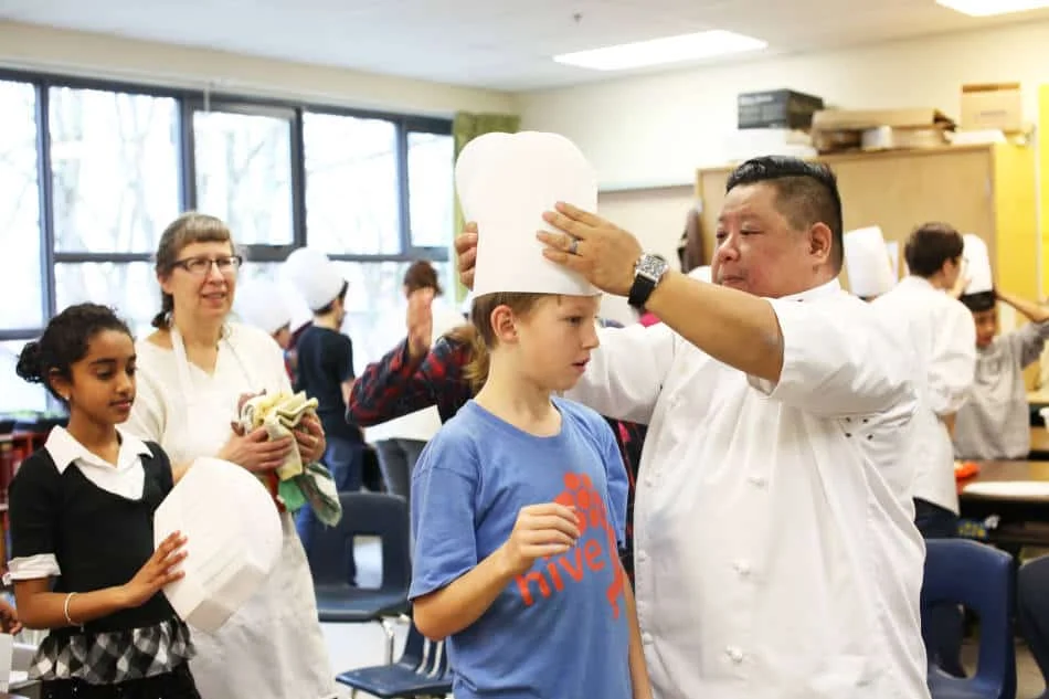 Growing chefs in the kitchen