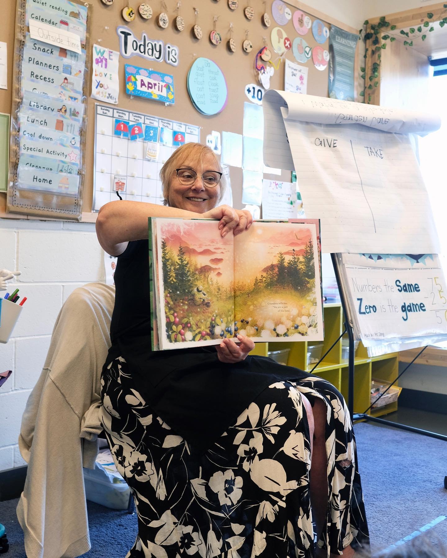 We ended our first week in classrooms with a story from Michaela Goade🫐🍃

Michaela&rsquo;s children&rsquo;s book Berry Song tells the tale of a young girl foraging alongside her grandmother. Together, they share how foraging connects them to the la