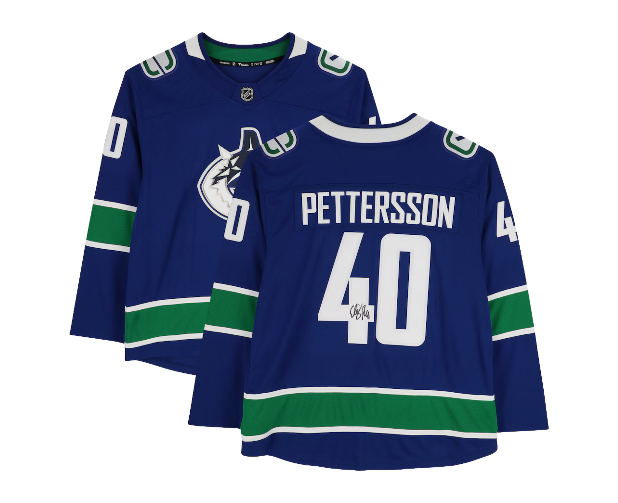 Signed Vancouver Canucks Jersey - #40 Elias Pettersson