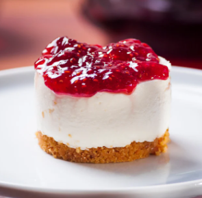 Heart-shaped Cheesecakes