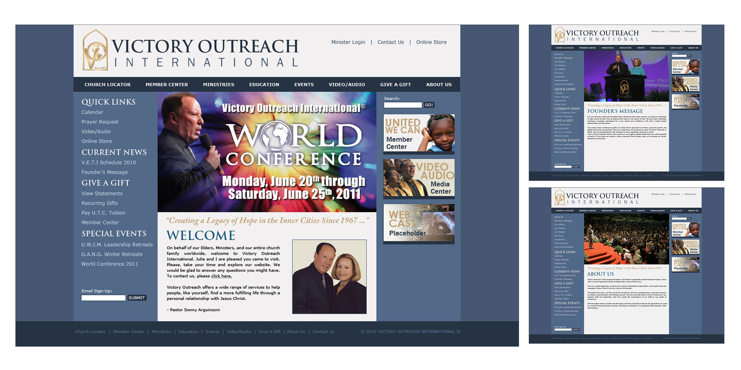 Proposed VOI website redesign in 2010
