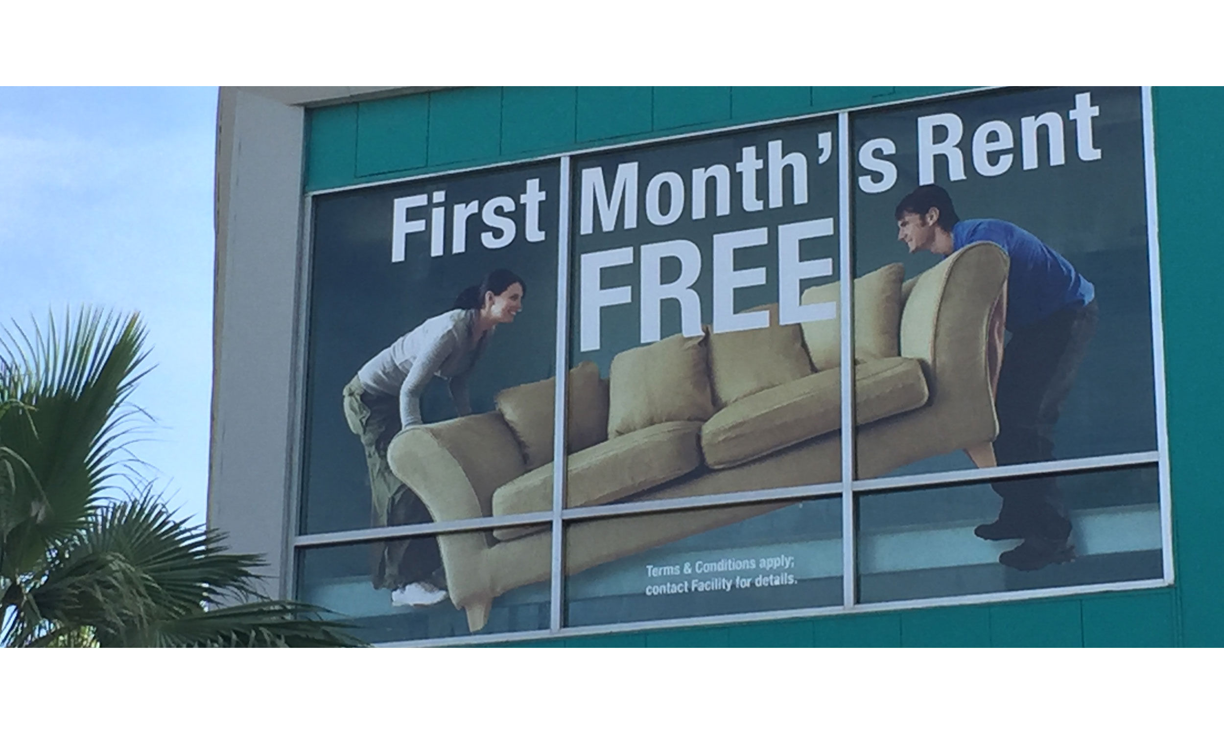 Installed store front window vinyl at beach city facility