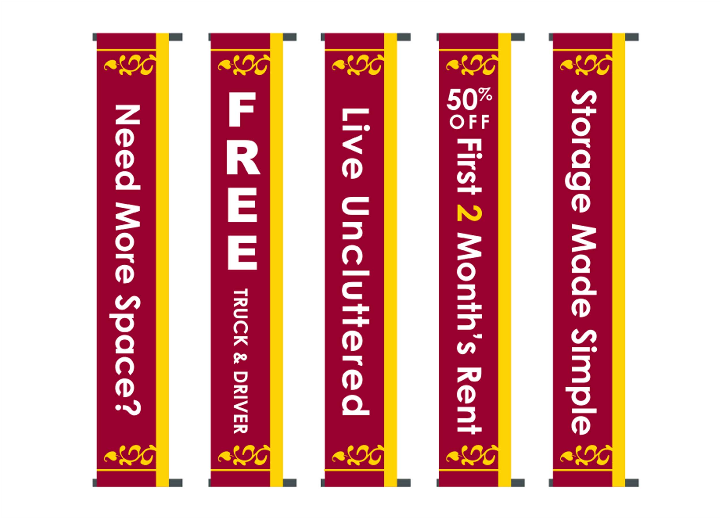 Artwork for the boulevard banners at the West LA facility