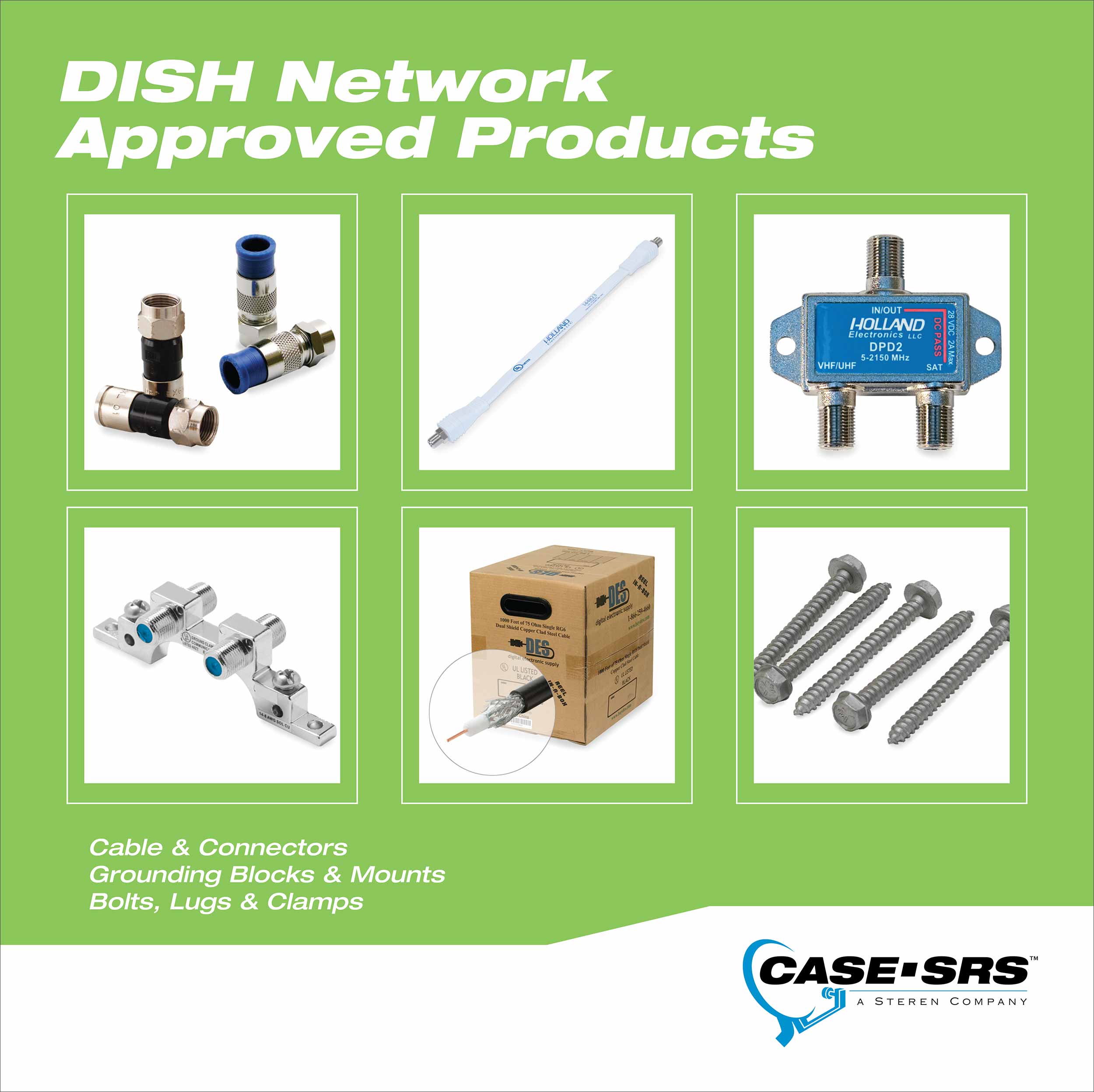 Artwork for the Case SRS trade show booth at Dish Summit Show