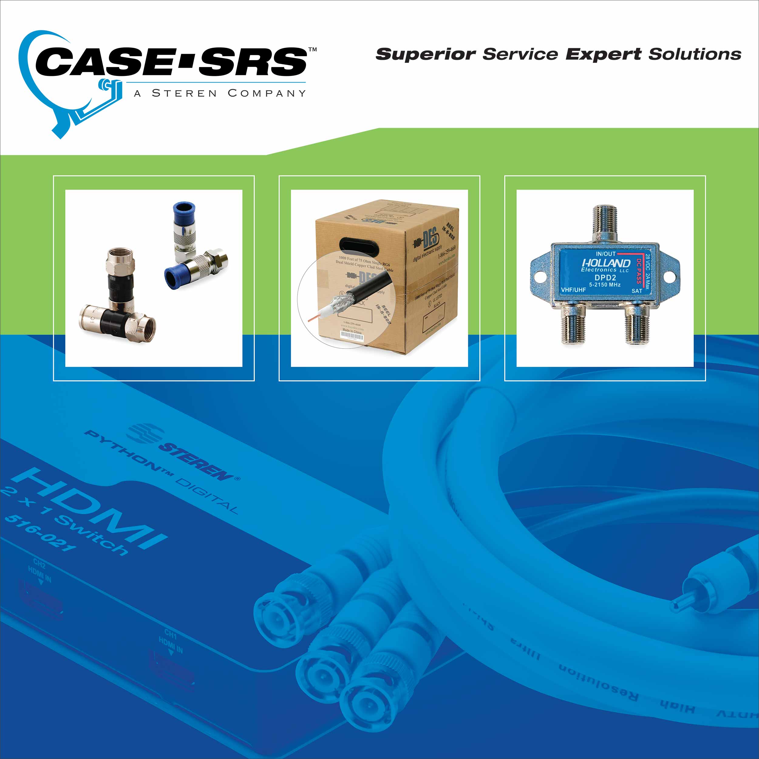 Artwork for the Case SRS trade show booth at Dish Summit Show