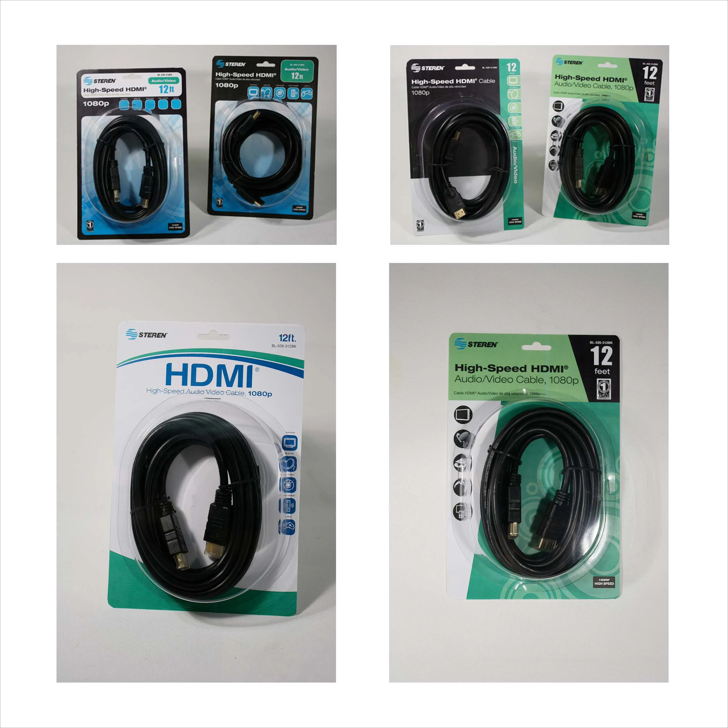 Steren Electronics blister packages for HDMI