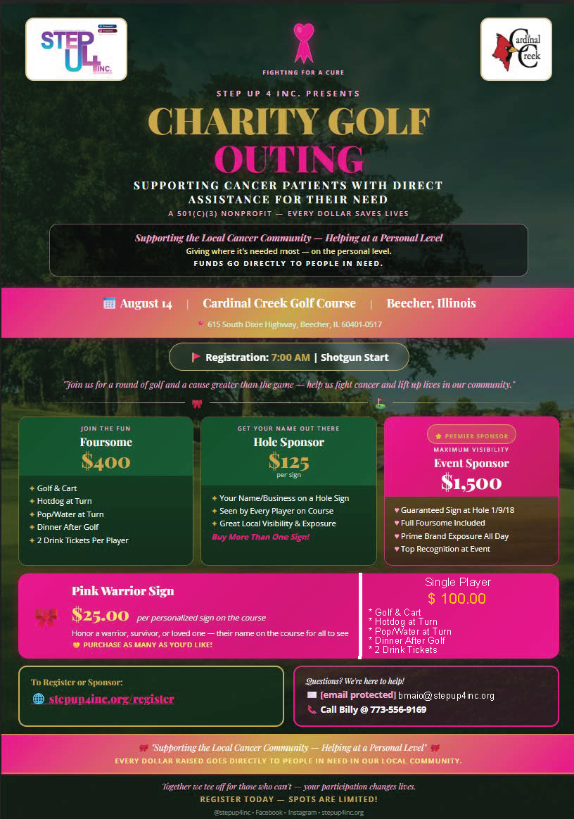 Annual Step Up 4 Inc Golf Outing - Individual Entry