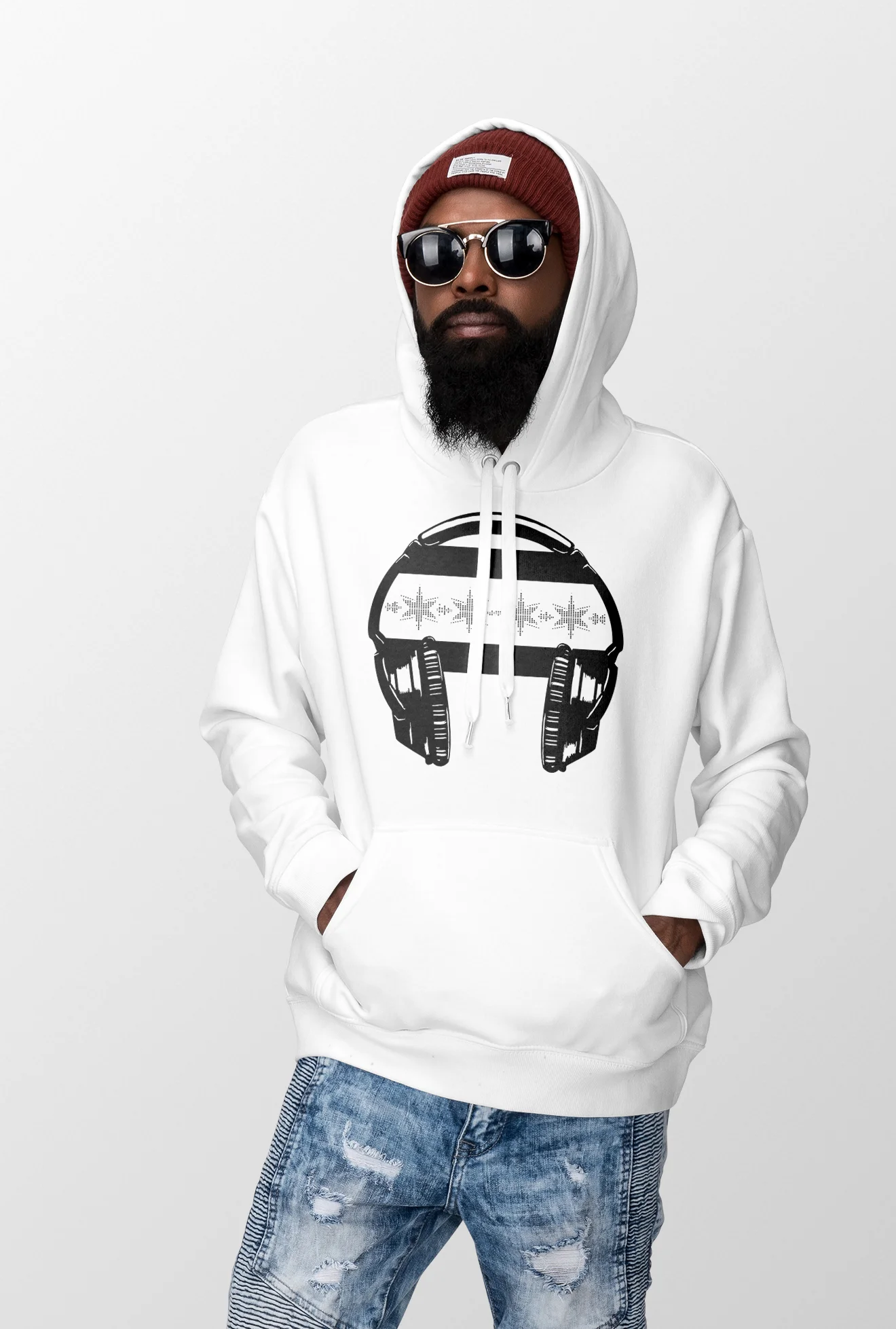 White Chi Flag Hoodie