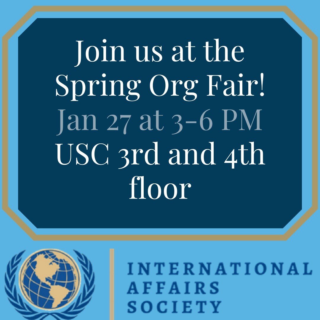 ORG FAIR ORG FAIR ORG FAIR! Stop by and say hello to the IAS at the Spring Org Fair in USC. Bring your friends and learn more about this AMAZING org!!!