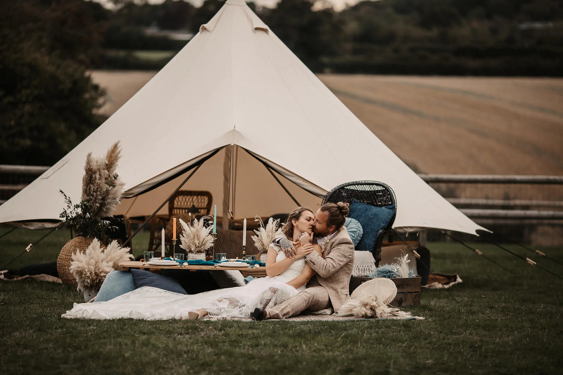 bell tent wedding inspiration Knockwood Bespoke Receptions
