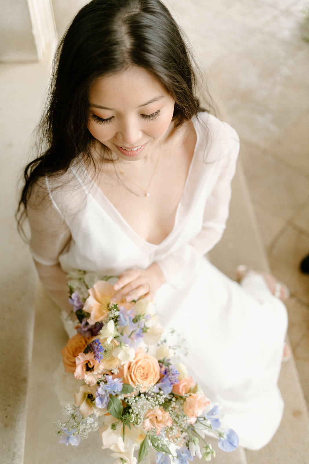 Delicate Spring outdoor wedding at Stansted Park, Hampshire