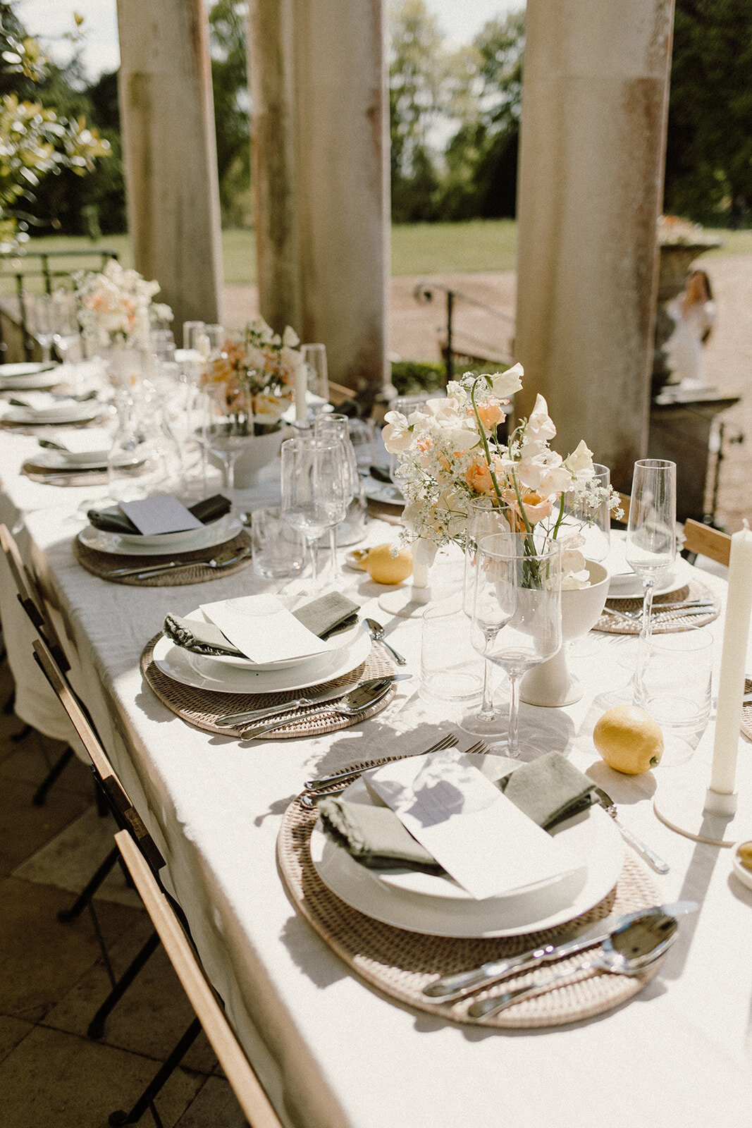 Delicate Spring outdoor wedding at Stansted Park, Hampshire