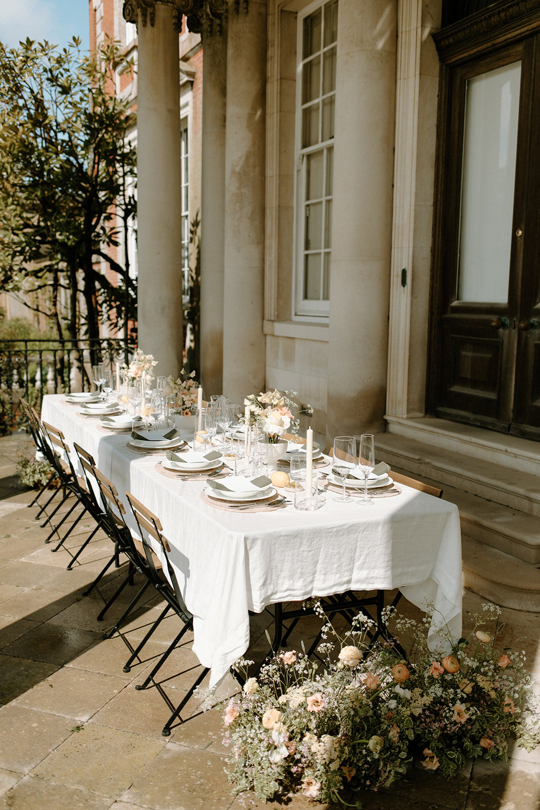 Delicate Spring outdoor wedding at Stansted Park, Hampshire