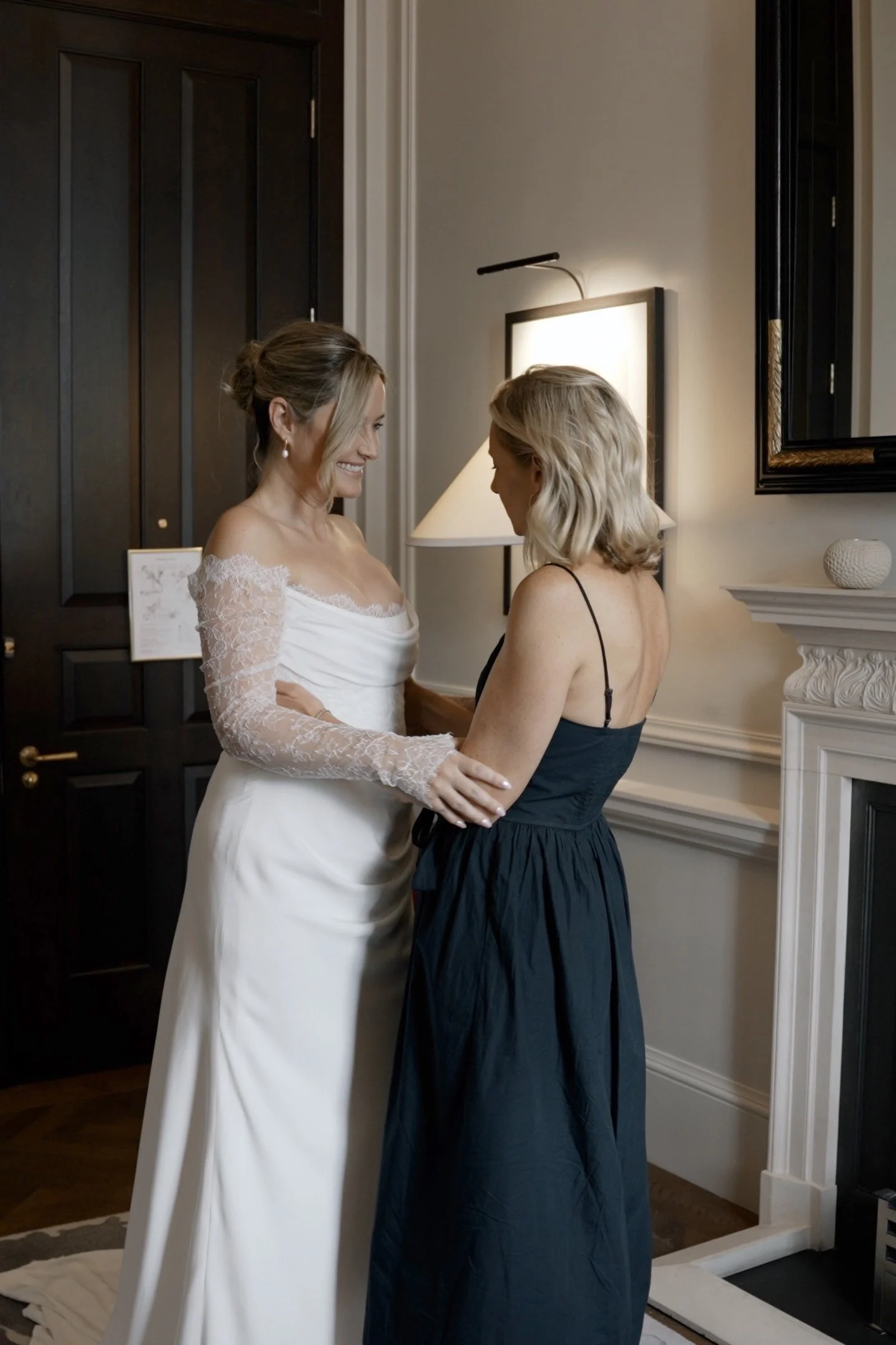 Savannah Miller bridal, bespoke dress for Fran Newman-Young wedding
