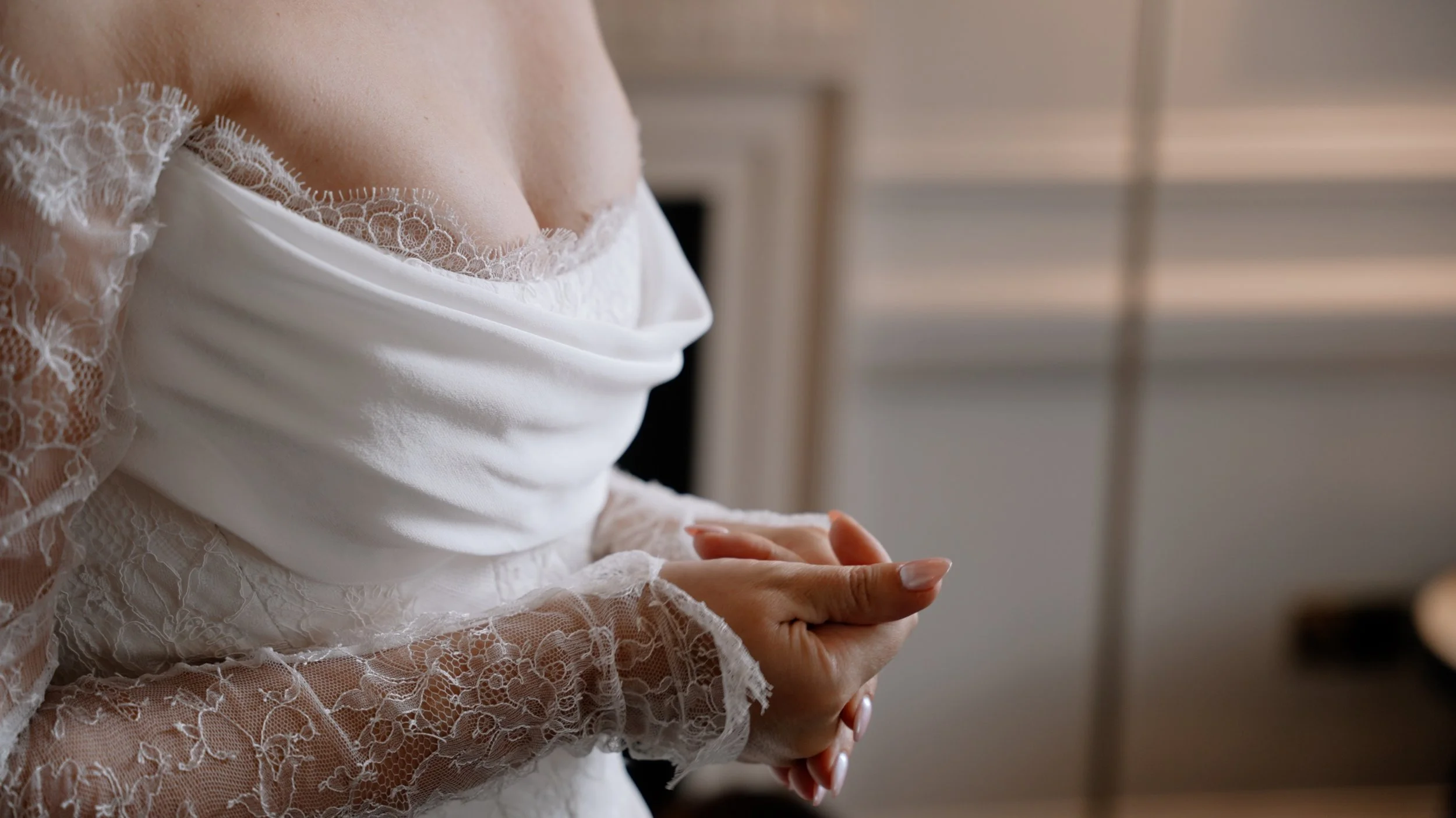 Savannah Miller bridal, bespoke dress for Fran Newman-Young wedding