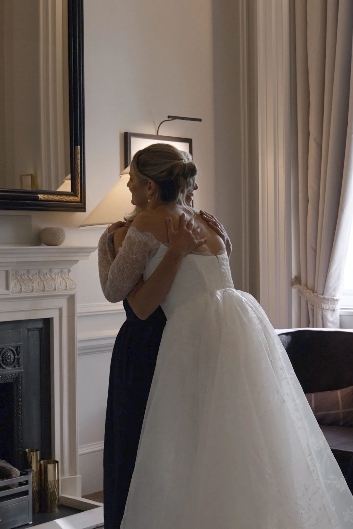 Savannah Miller bridal, bespoke dress for Fran Newman-Young wedding