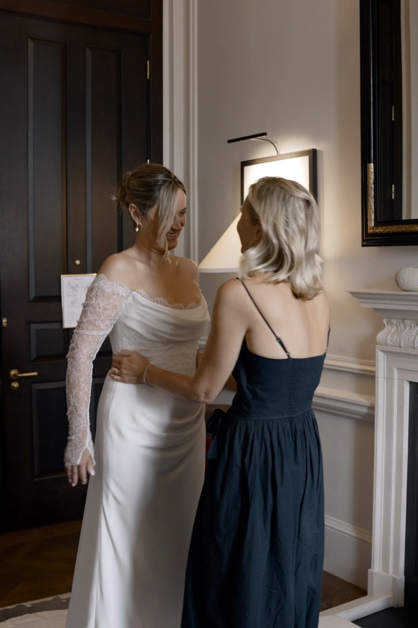 Savannah Miller bridal, bespoke dress for Fran Newman-Young wedding