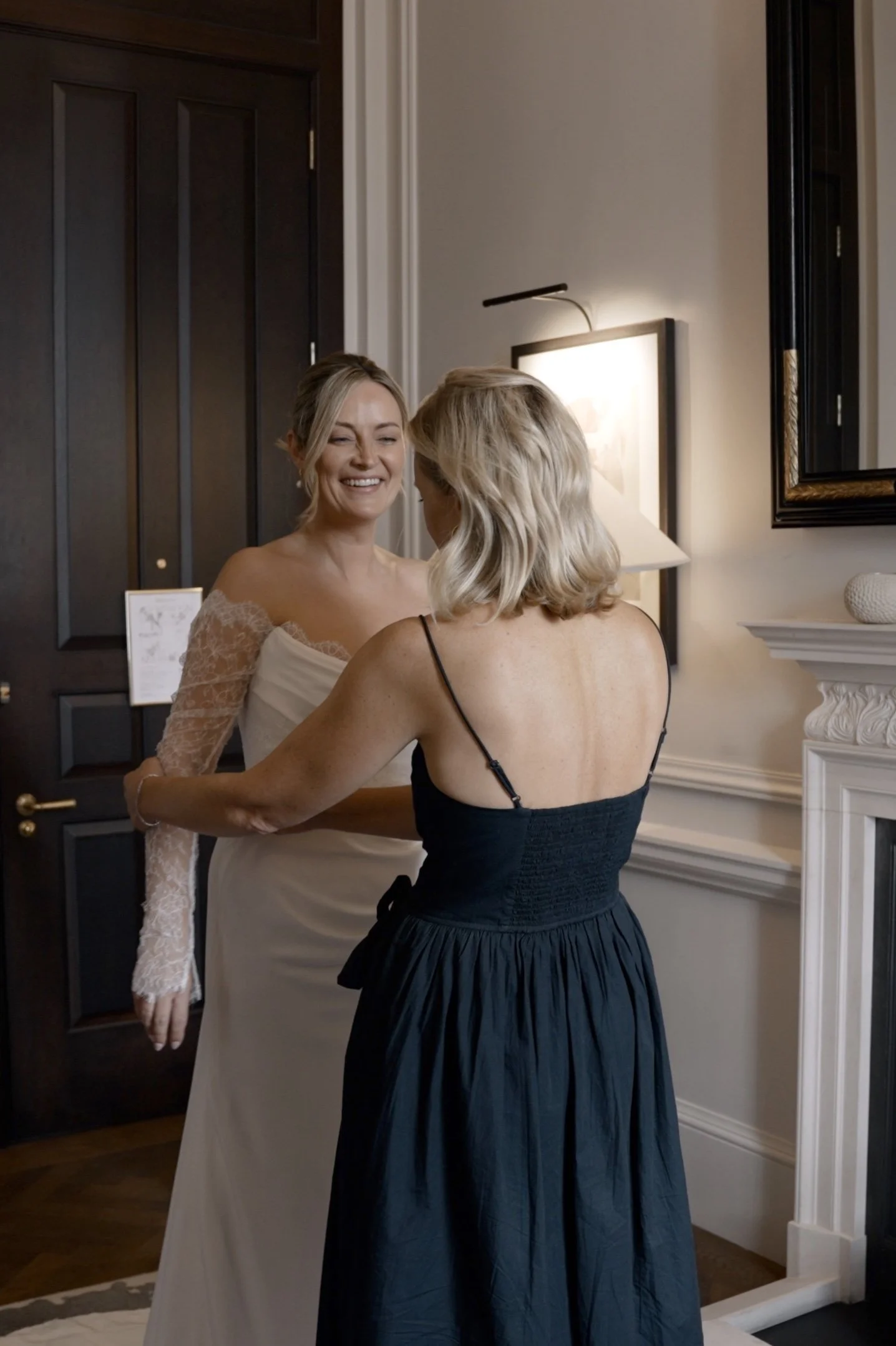 Savannah Miller bridal, bespoke dress for Fran Newman-Young wedding