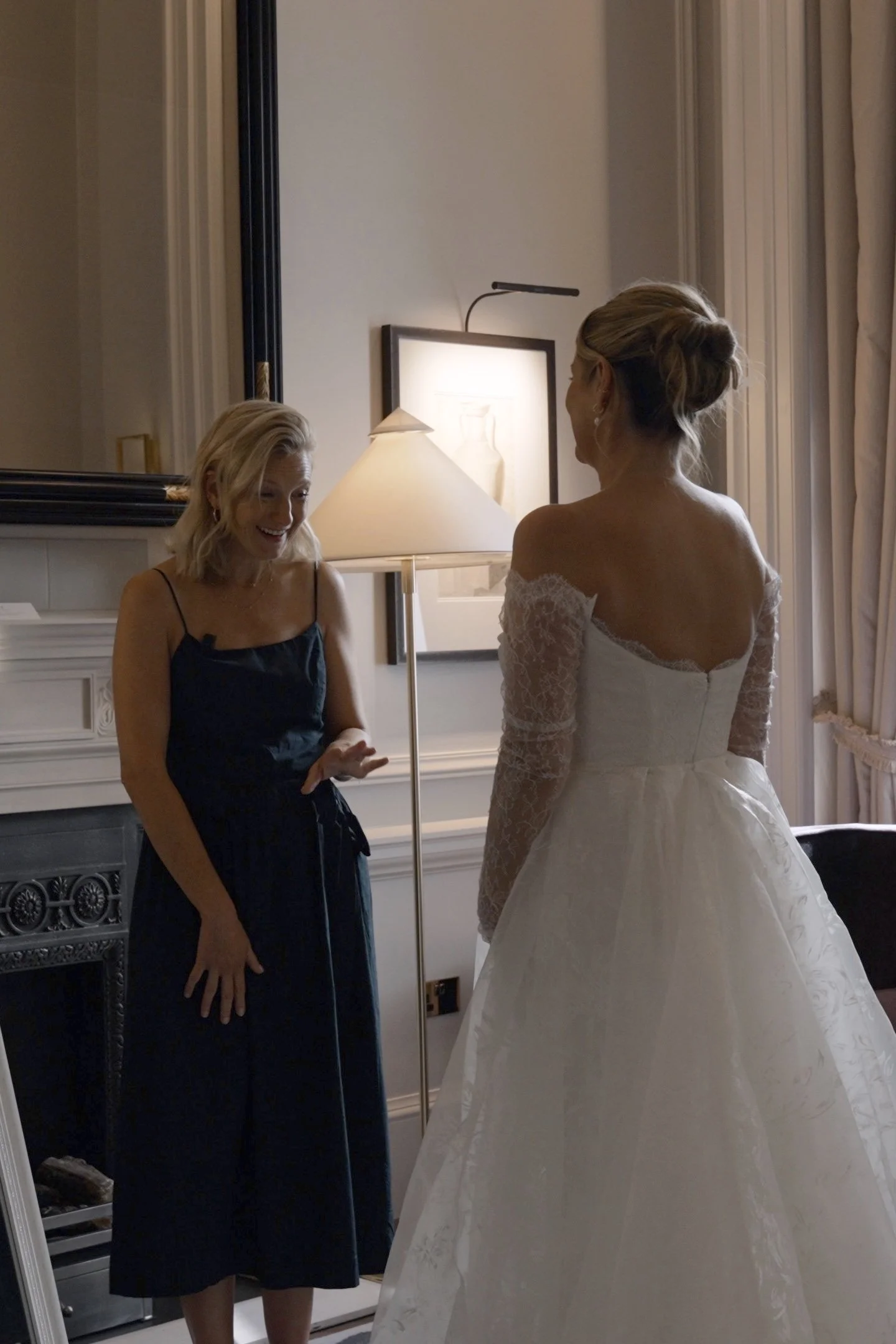 Savannah Miller bridal, bespoke dress for Fran Newman-Young wedding