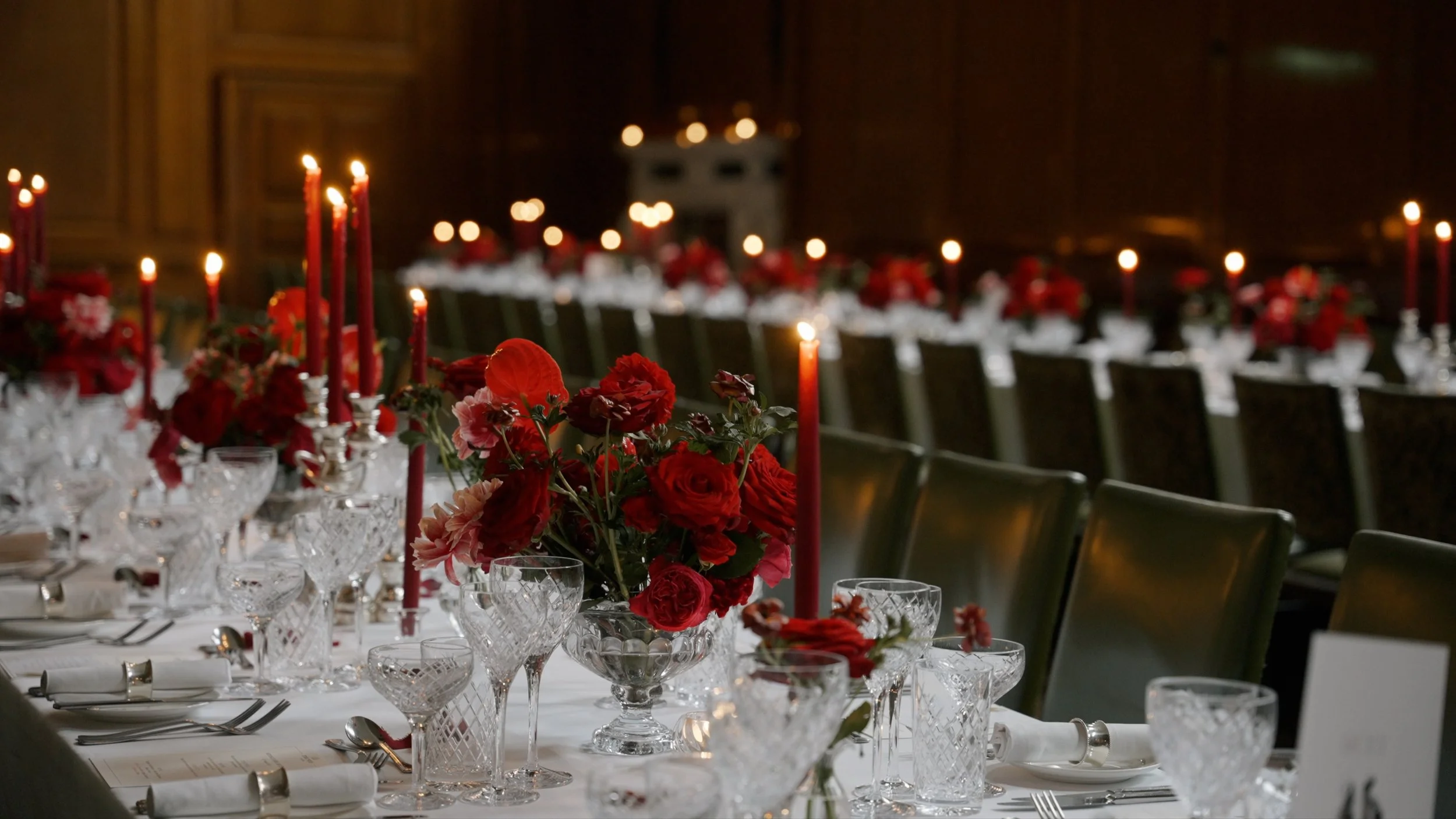 Sumptuous and stylish red theme wedding at The Ned, London
